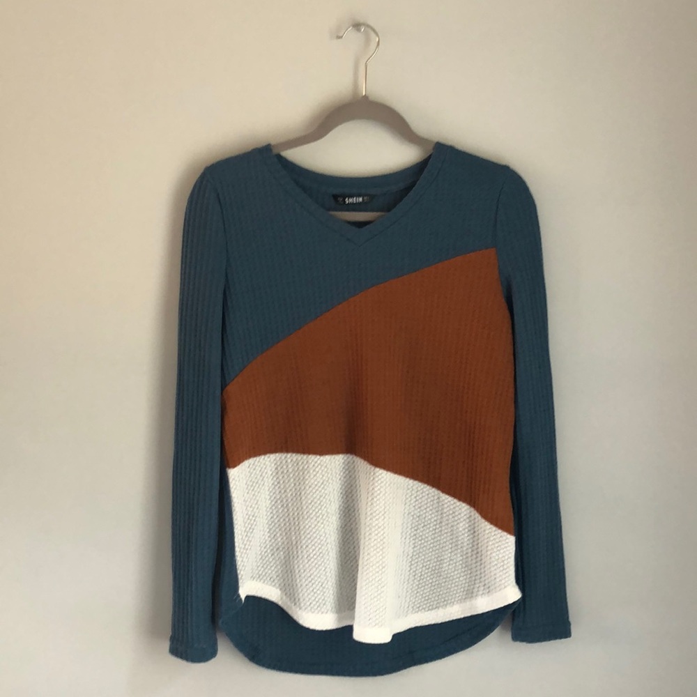 Geometric V Sweater